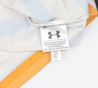 Under Armour Boys Black Striped Jersey T-Shirt 10-11 Years