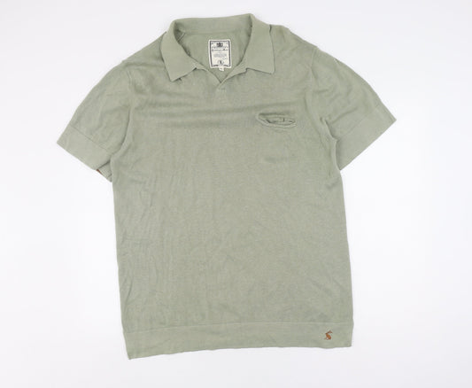 Joules Men's Green Short Sleeve Polo Shirt XL