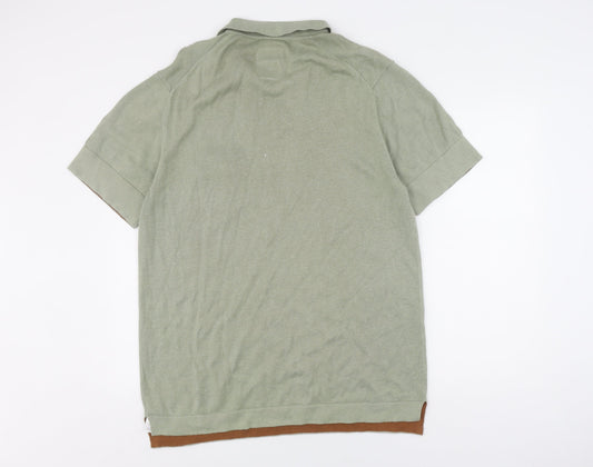 Joules Men's Green Short Sleeve Polo Shirt XL