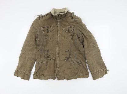 Womens UK Size 12 NEXT Brown Military Jacket