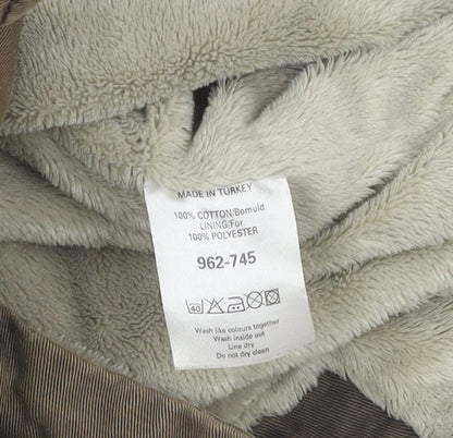 Womens UK Size 12 NEXT Brown Military Jacket