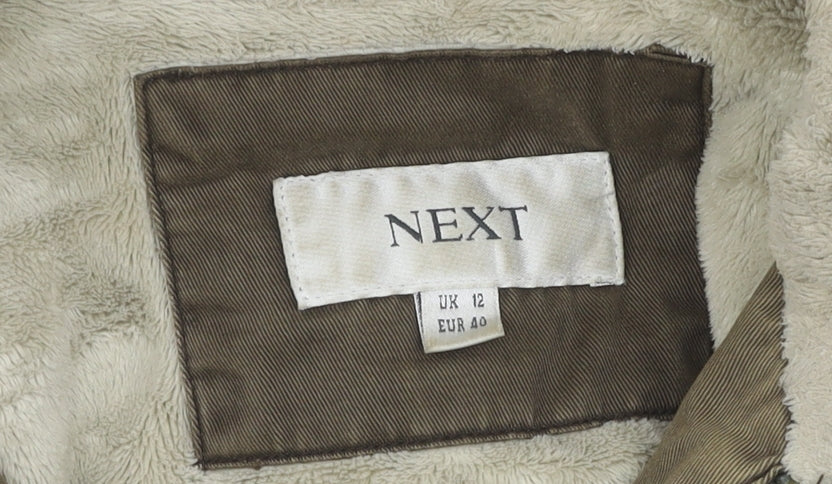 Womens UK Size 12 NEXT Brown Military Jacket