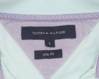 Tommy Hilfiger Men’s Blue Slim Fit Polo, Size L