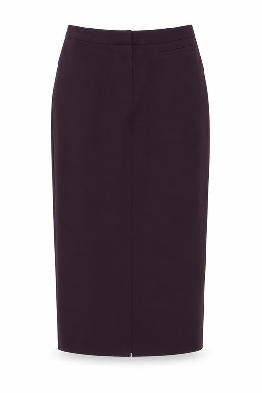 Front view of CASUAL CLUB Women's Purple Pencil Skirt, size 12