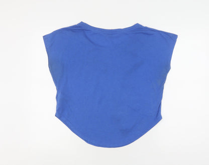 Unisex Adults UK Size S Nike Blue  T-Shirt