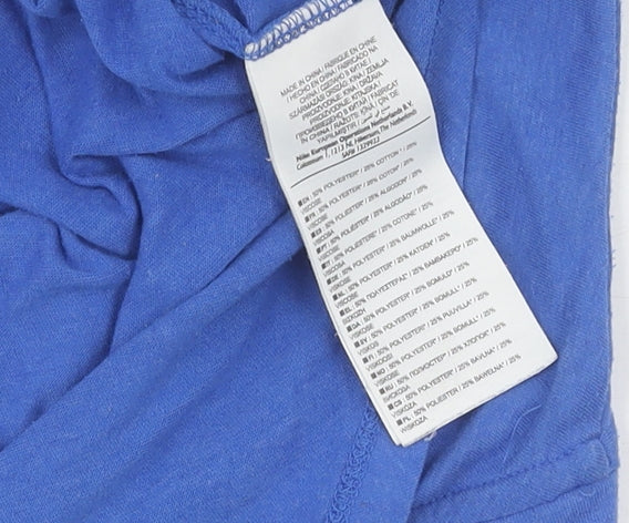 Unisex Adults UK Size S Nike Blue  T-Shirt
