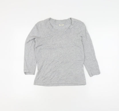 Womens UK Size XS Precis Grey Basic T-Shirt
