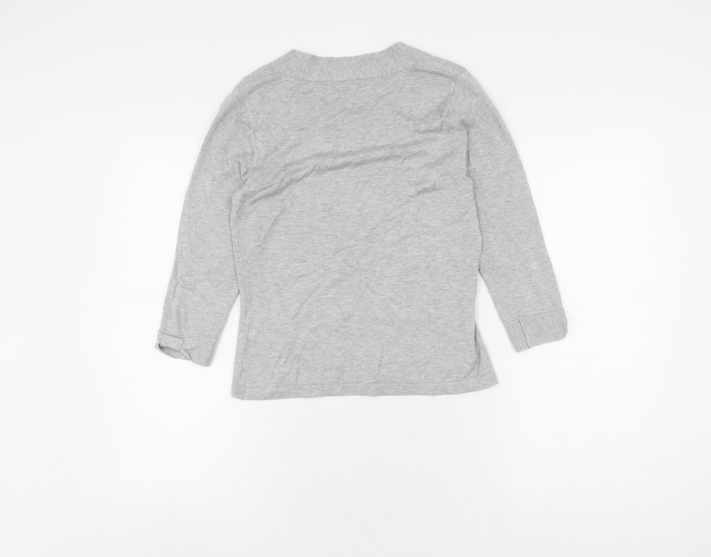 Womens UK Size XS Precis Grey Basic T-Shirt