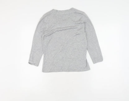 Womens UK Size XS Precis Grey Basic T-Shirt