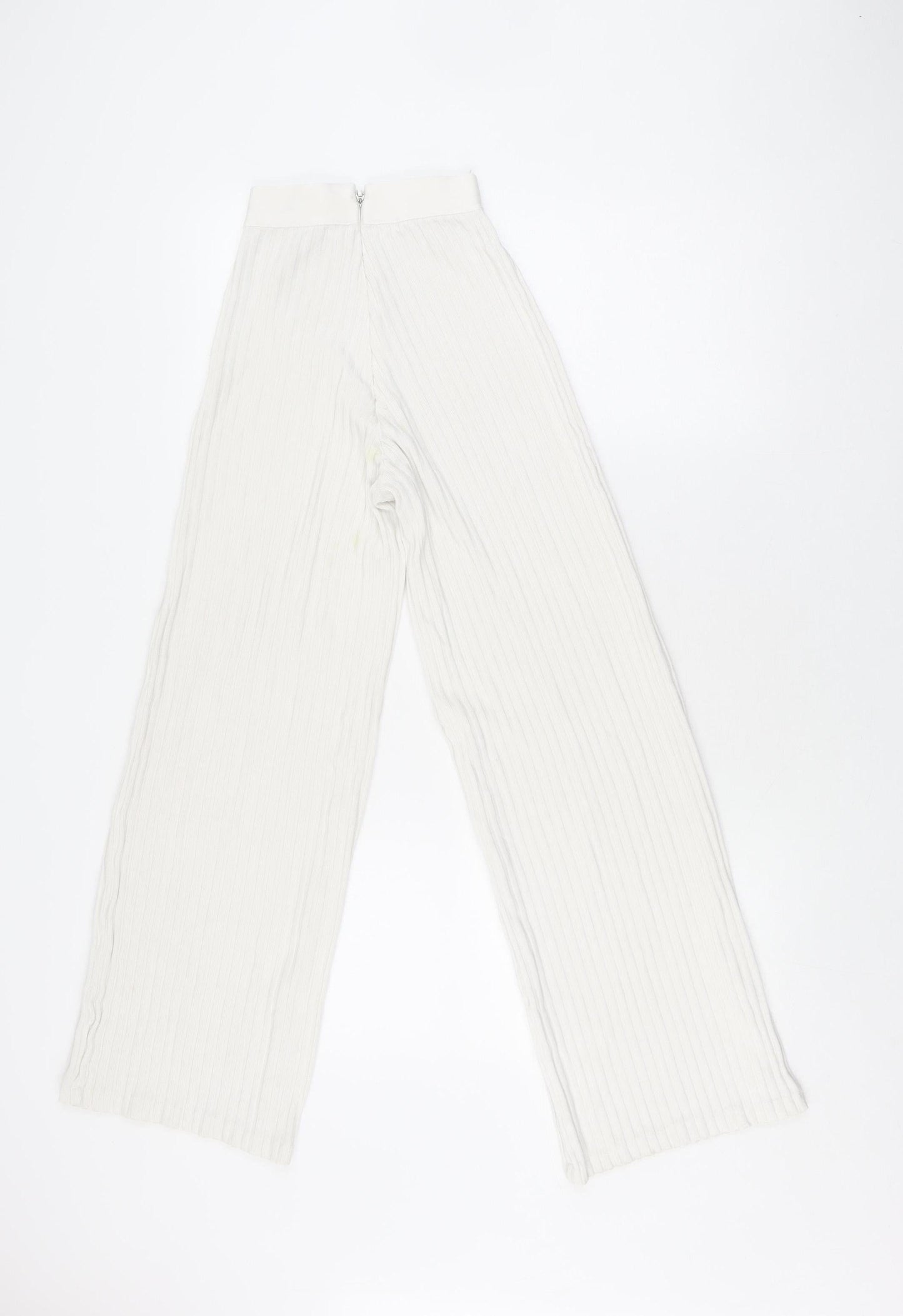 House of London Ivory Wide-Leg Trousers XS