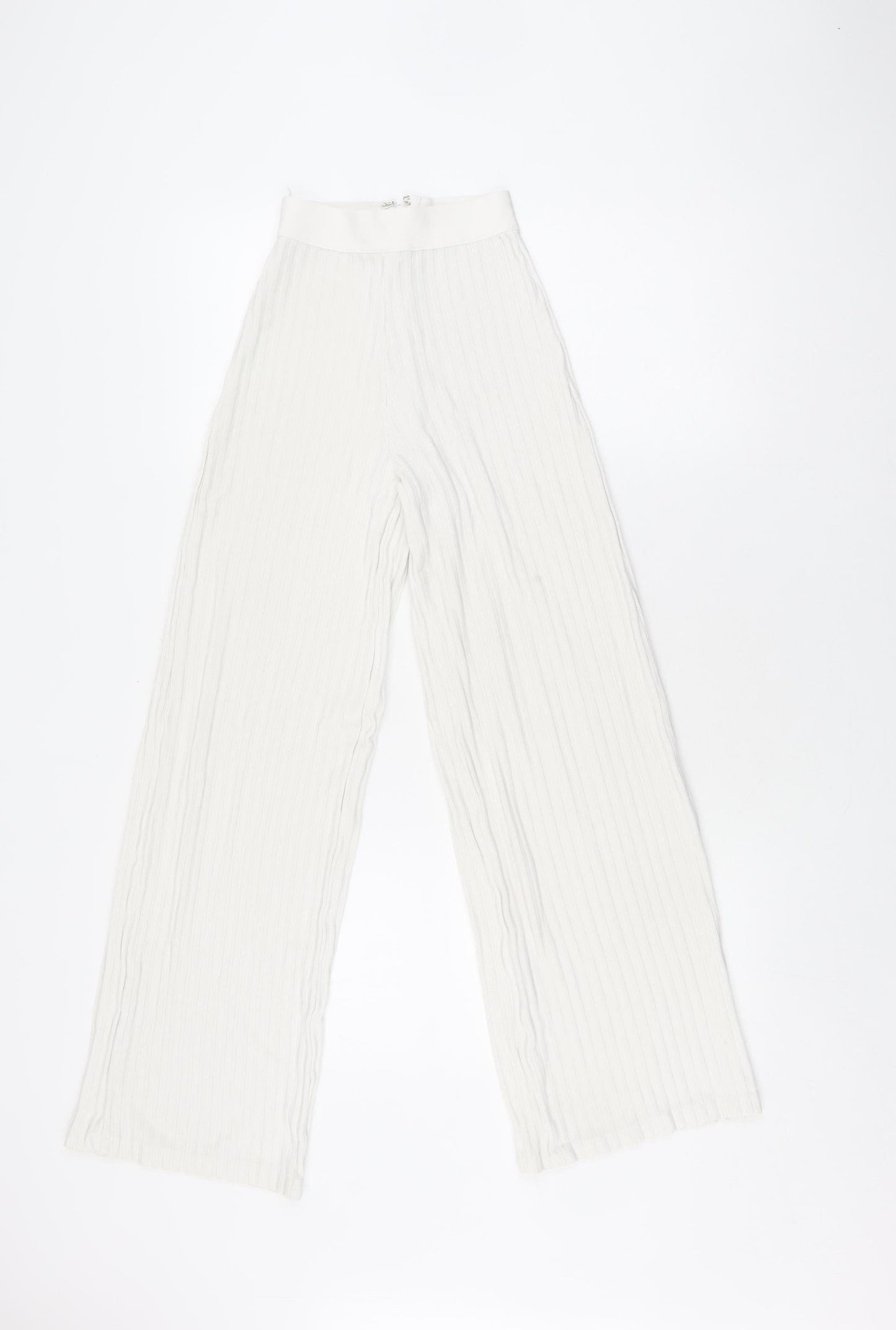 House of London Ivory Wide-Leg Trousers XS