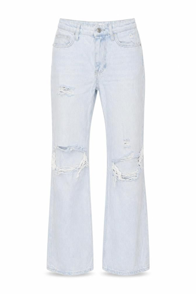 Womens UK Size 4 Bershka  Flared Blue Jeans