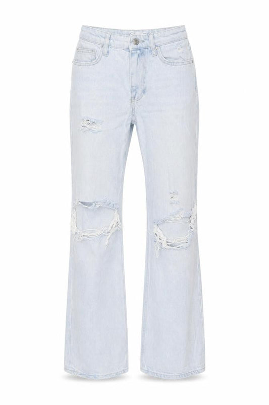 Womens UK Size 4 Bershka  Flared Blue Jeans