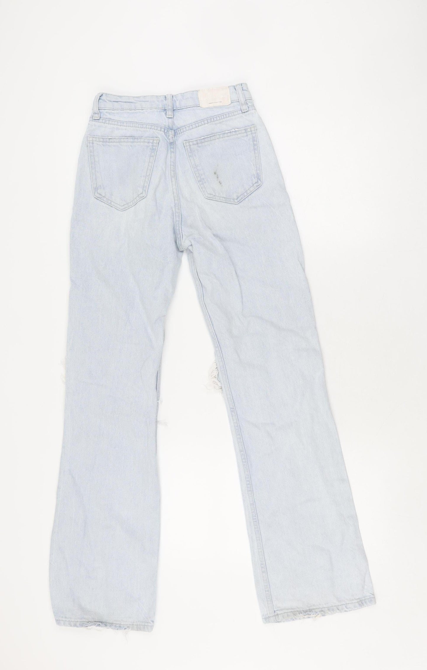 Bershka Women’s Blue Flared Jeans Size 4