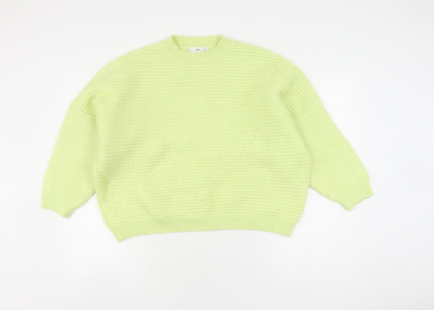 Womens UK Size M MNG Green Pullover Jumper
