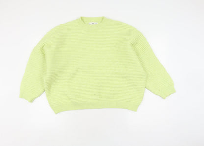 Womens UK Size M MNG Green Pullover Jumper