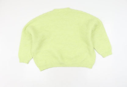 Womens UK Size M MNG Green Pullover Jumper