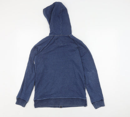 Johnnie B Girls Blue Full Zip Hoodie, 11-12 Years, Colourblock