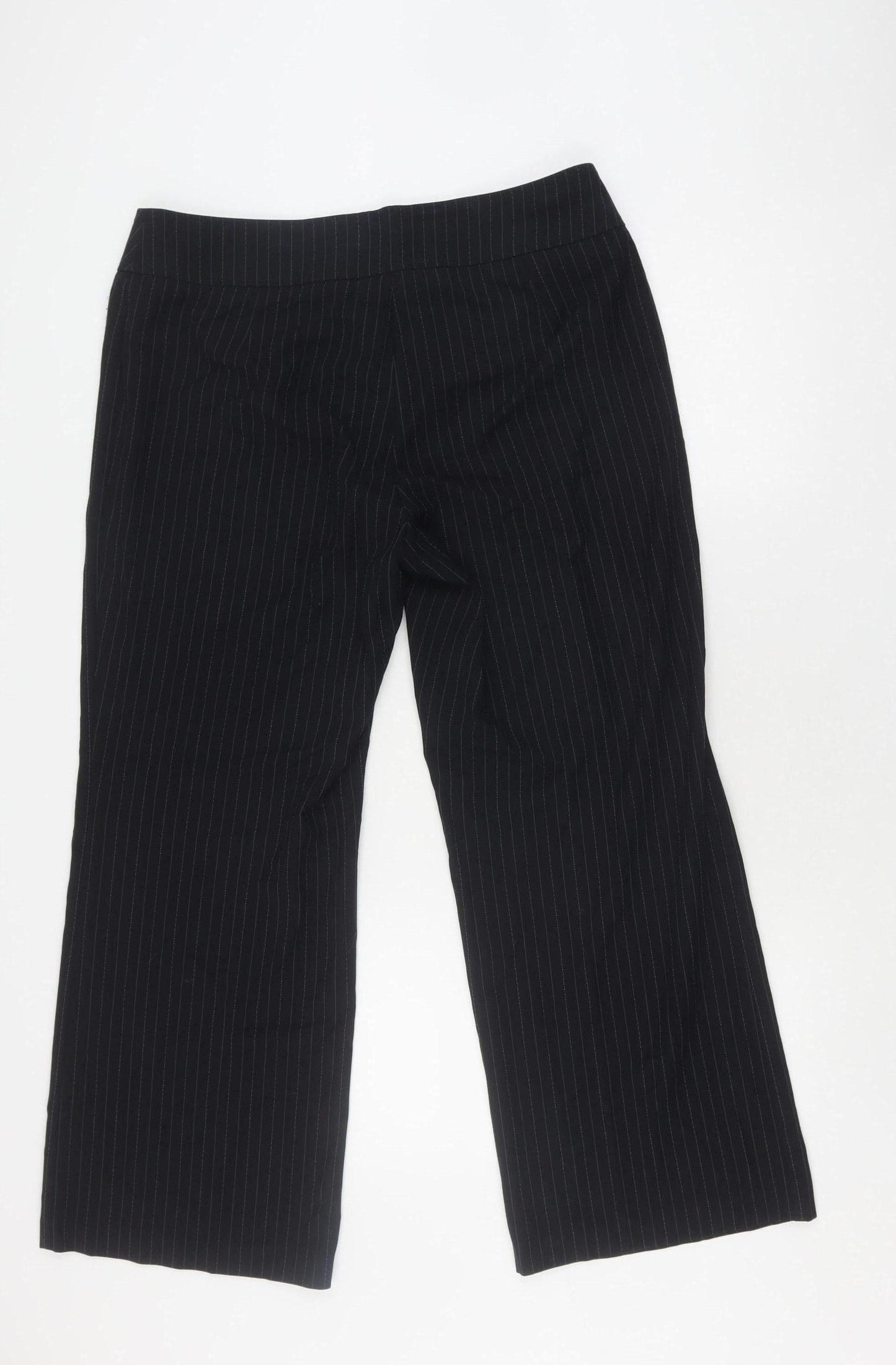 Womens UK Size 16 Marks and Spencer Regular Fit  Black Trousers