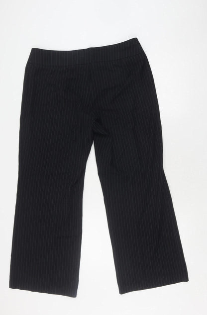 Womens UK Size 16 Marks and Spencer Regular Fit  Black Trousers