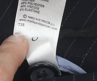 Womens UK Size 16 Marks and Spencer Regular Fit  Black Trousers