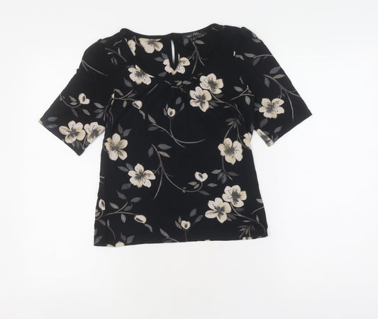 Womens UK Size 10 NEXT Black Basic Blouse
