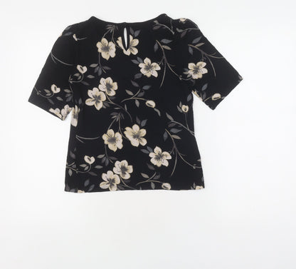 Womens UK Size 10 NEXT Black Basic Blouse