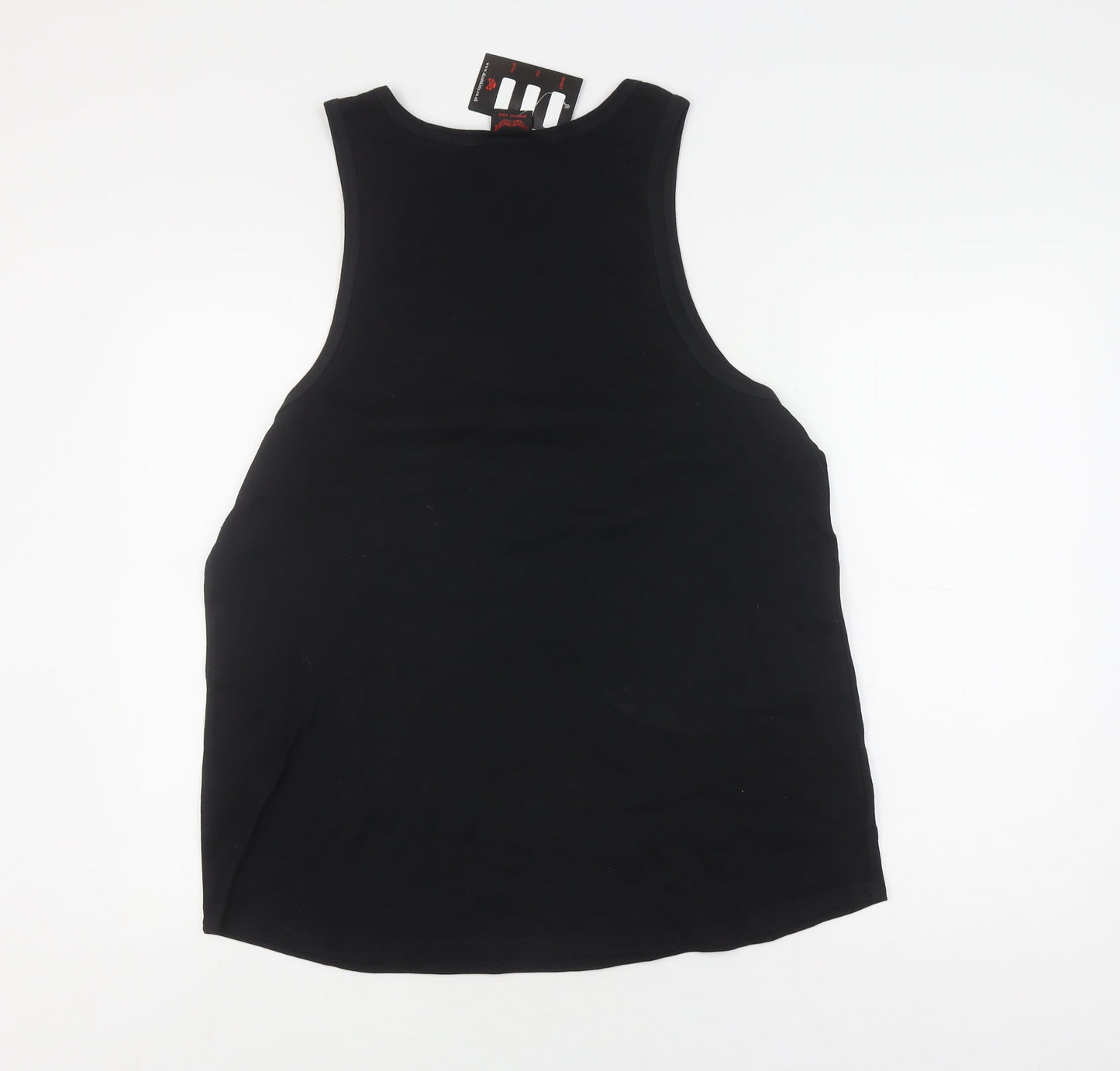 Unisex Adults UK Size 18 Death Kitty Black Basic Tank