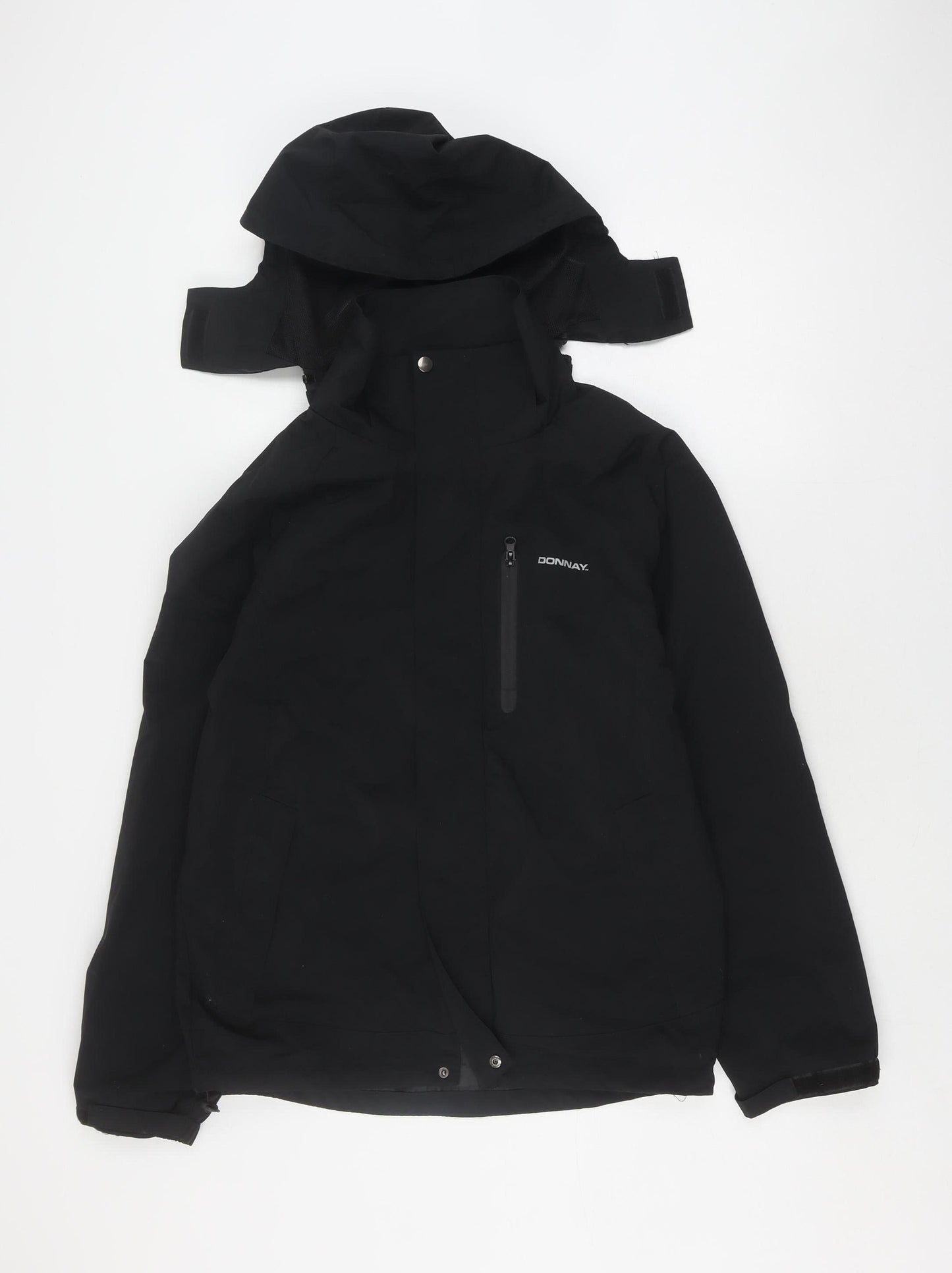 Mens UK Size S Donnay Black Parka Coat