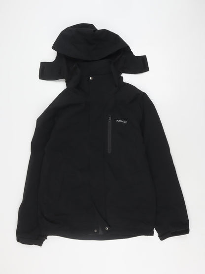 Mens UK Size S Donnay Black Parka Coat