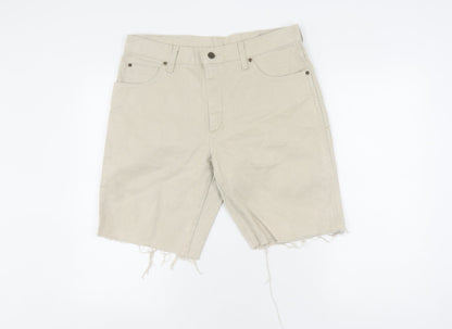 Wrangler Men's Beige Cargo Shorts, Size 34, Regular Fit