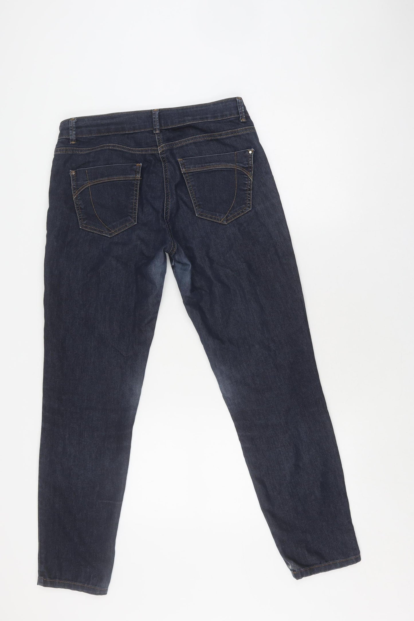 Womens UK Size 10 Wallis Regular Fit Straight Blue Jeans