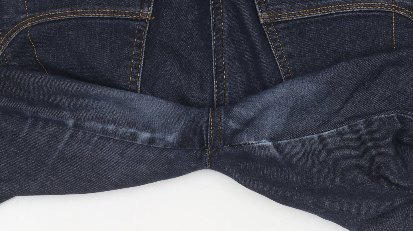 Womens UK Size 10 Wallis Regular Fit Straight Blue Jeans