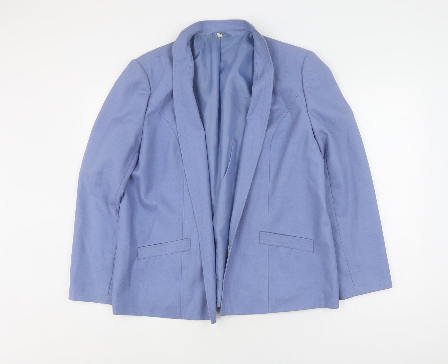 Womens UK Size 16 Unknown Regular Blue Suit Jacket