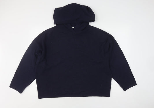 Womens UK Size 18 Jack Wills Blue Pullover Hoodie