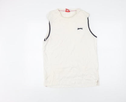 Slazenger Men's Ivory Tank Top M Gym & Training Sportswear