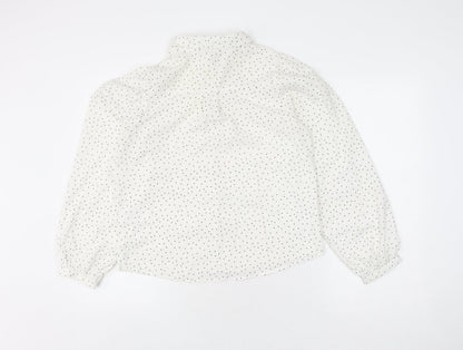 Womens UK Size S Brave Soul White Basic Button-Up