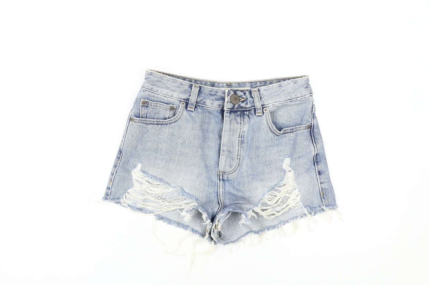 ASOS Women's Blue Cut-Off Denim Shorts Size 6