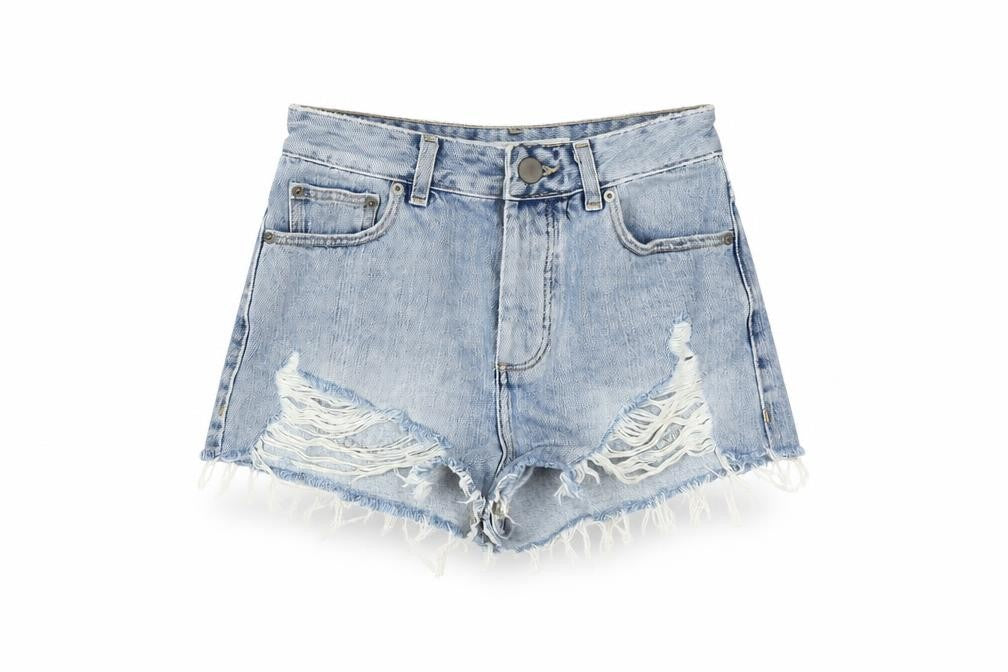 ASOS Women's Blue Cut-Off Denim Shorts Size 6