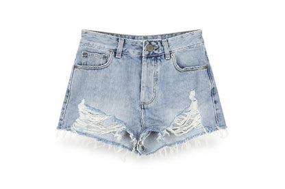 ASOS Women's Blue Cut-Off Denim Shorts Size 6
