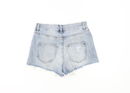ASOS Women's Blue Cut-Off Denim Shorts Size 6