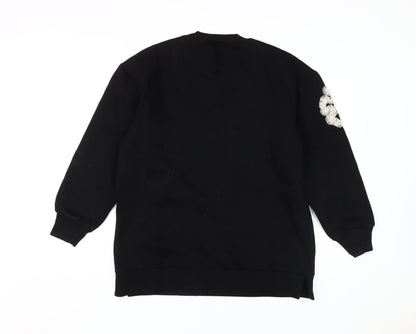 Womens UK Size S French Connection Black Pullover Sweatshirt