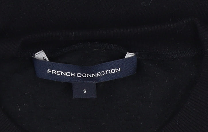 Womens UK Size S French Connection Black Pullover Sweatshirt