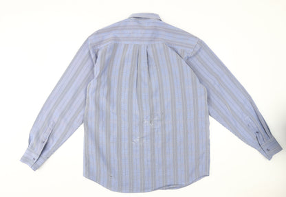 Mens UK Collar Size L Petroleum Smart Blue  Dress Shirt