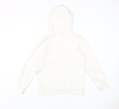 Champion Girls White Pullover Hoodie, Logo, 11-12 Years