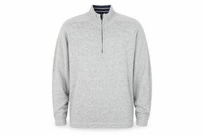 Mens UK Size M Atlantic Bay Grey Full Zip Jumper