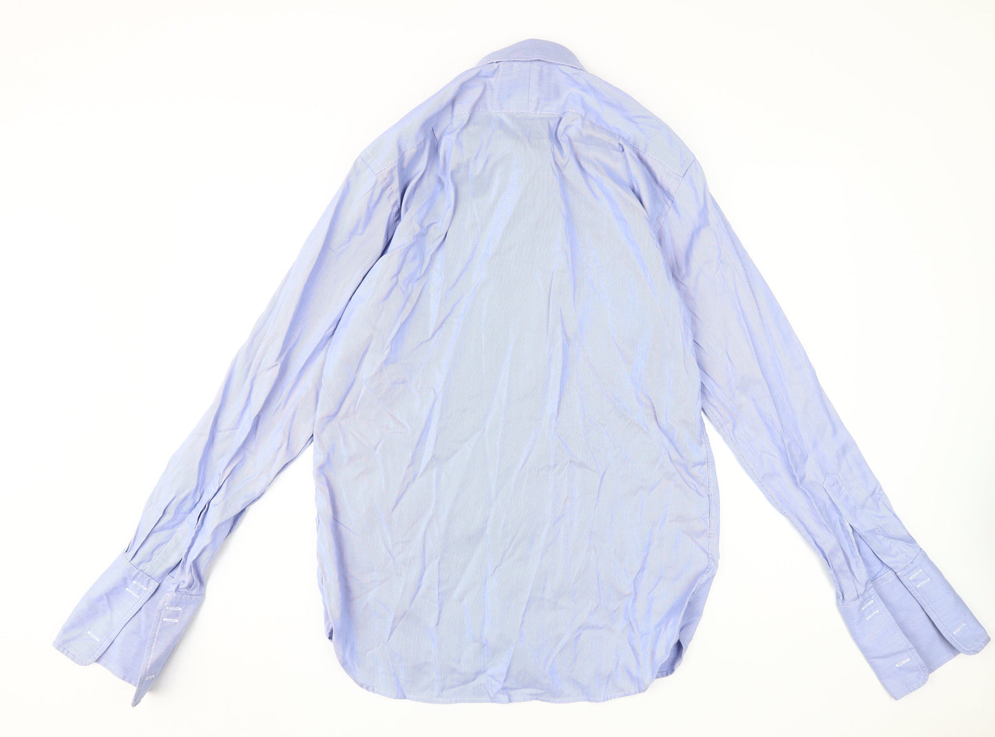 Mens UK Collar Size 15 Marks and Spencer Smart Blue  Dress Shirt