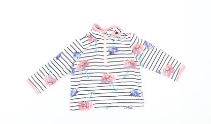 Joules Unisex Floral Striped Pullover 12M Cotton Jersey