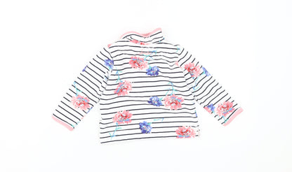 Joules Unisex Floral Striped Pullover 12M Cotton Jersey
