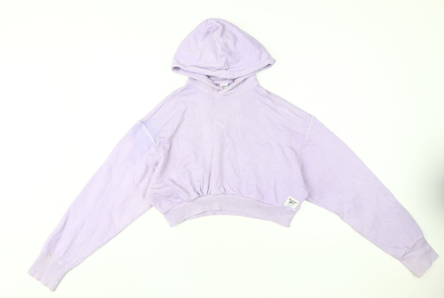 Reebok Women's Purple Hoodie - Small, Comfortable Pullover